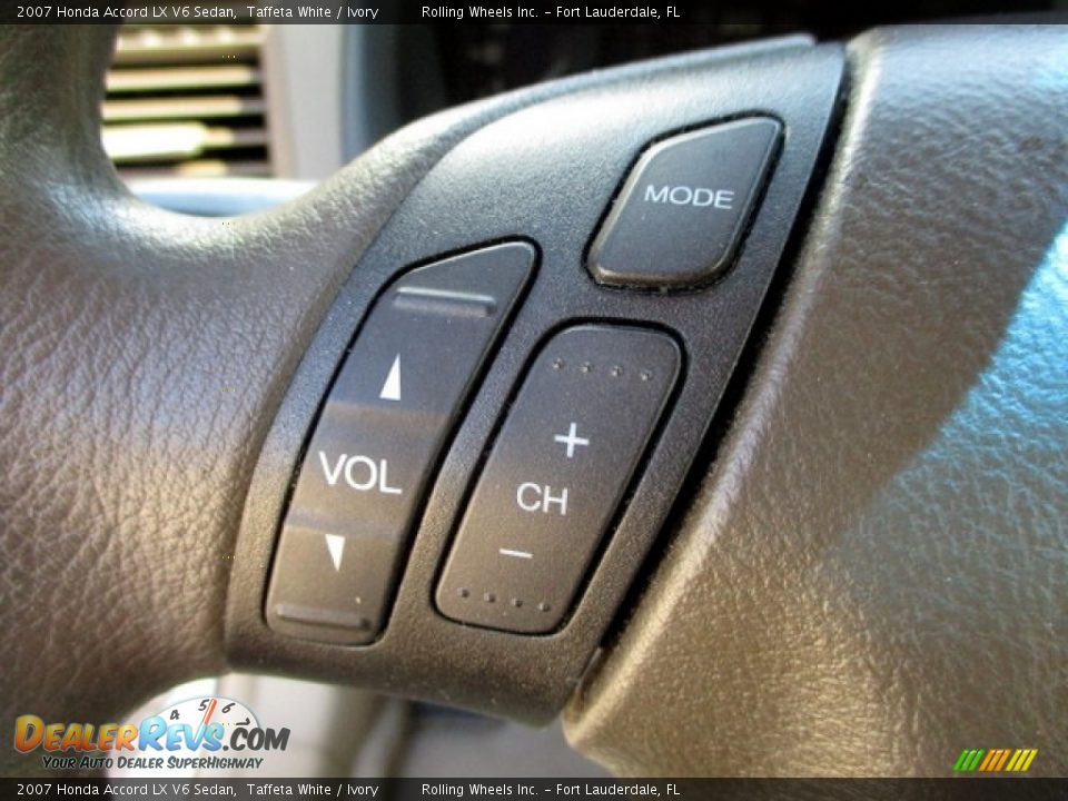 2007 Honda Accord LX V6 Sedan Taffeta White / Ivory Photo #12