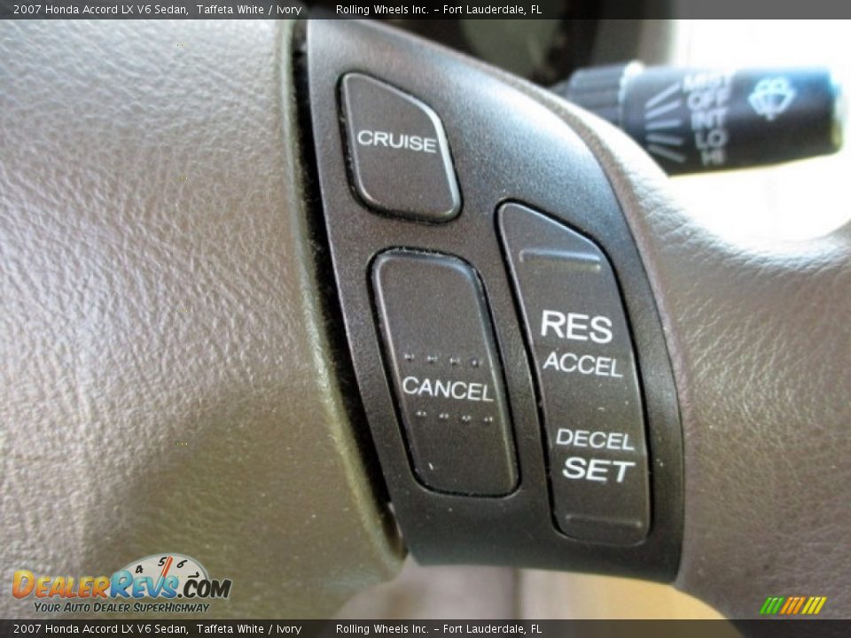 2007 Honda Accord LX V6 Sedan Taffeta White / Ivory Photo #13