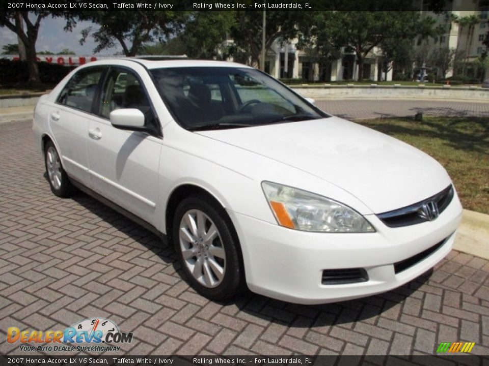 2007 Honda Accord LX V6 Sedan Taffeta White / Ivory Photo #14