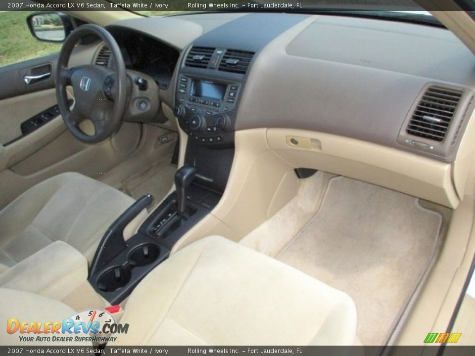 2007 Honda Accord LX V6 Sedan Taffeta White / Ivory Photo #17