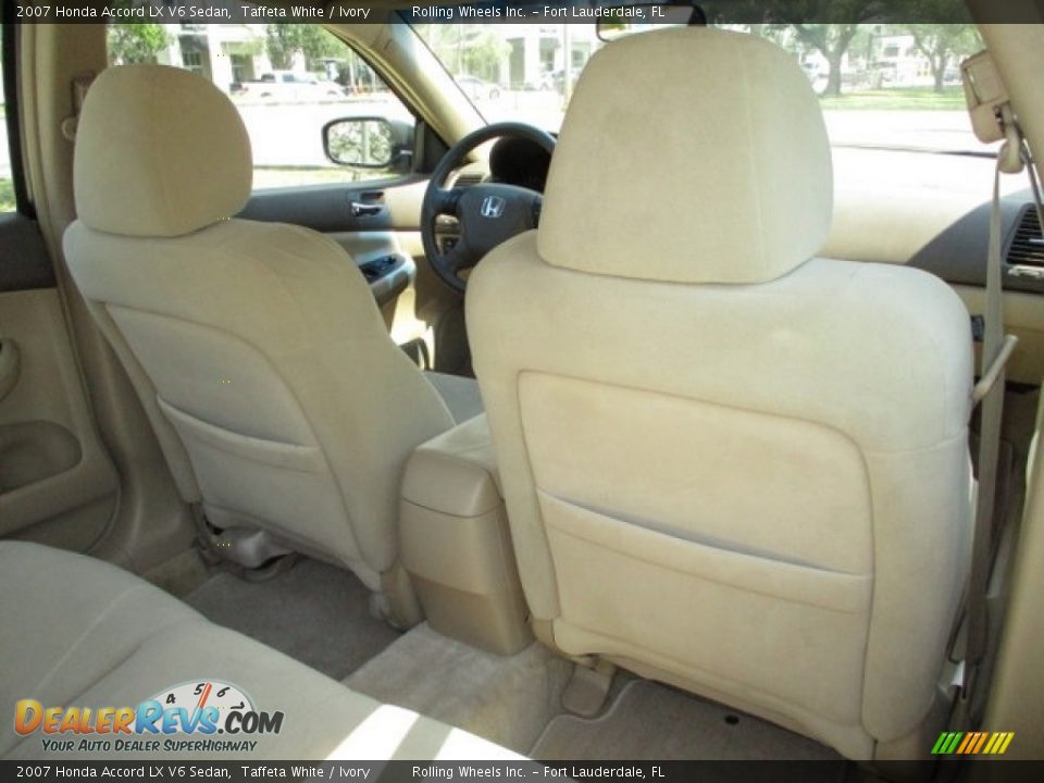 2007 Honda Accord LX V6 Sedan Taffeta White / Ivory Photo #25