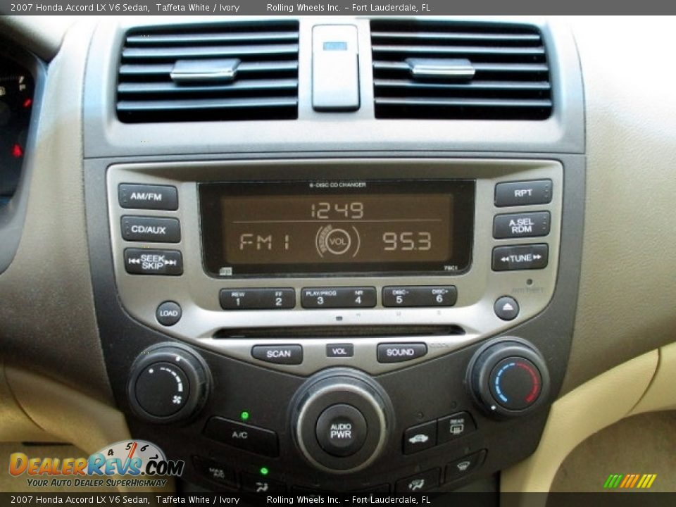 2007 Honda Accord LX V6 Sedan Taffeta White / Ivory Photo #27
