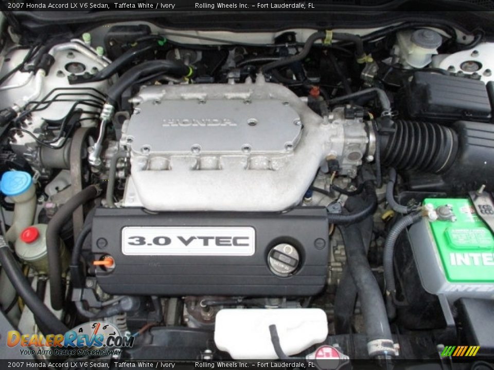 2007 Honda Accord LX V6 Sedan Taffeta White / Ivory Photo #29