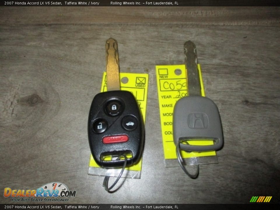 2007 Honda Accord LX V6 Sedan Taffeta White / Ivory Photo #31