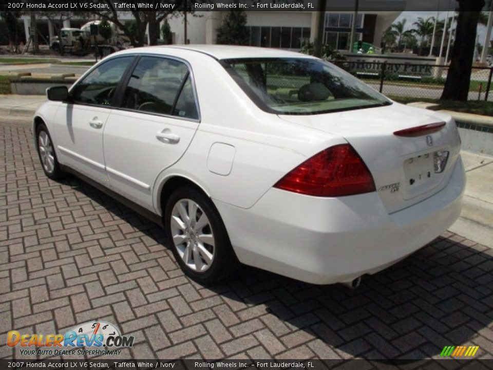 2007 Honda Accord LX V6 Sedan Taffeta White / Ivory Photo #34