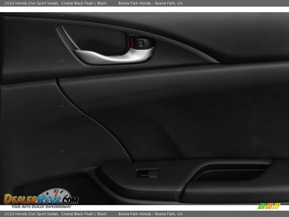 2019 Honda Civic Sport Sedan Crystal Black Pearl / Black Photo #36