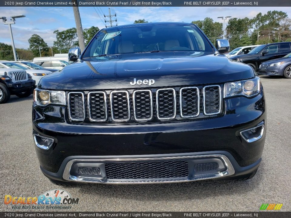 2020 Jeep Grand Cherokee Limited 4x4 Diamond Black Crystal Pearl / Light Frost Beige/Black Photo #2