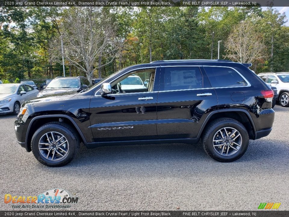 2020 Jeep Grand Cherokee Limited 4x4 Diamond Black Crystal Pearl / Light Frost Beige/Black Photo #3