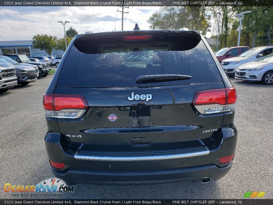 2020 Jeep Grand Cherokee Limited 4x4 Diamond Black Crystal Pearl / Light Frost Beige/Black Photo #5