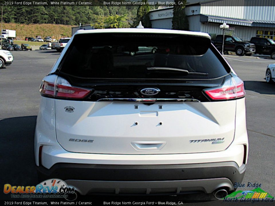 2019 Ford Edge Titanium White Platinum / Ceramic Photo #4