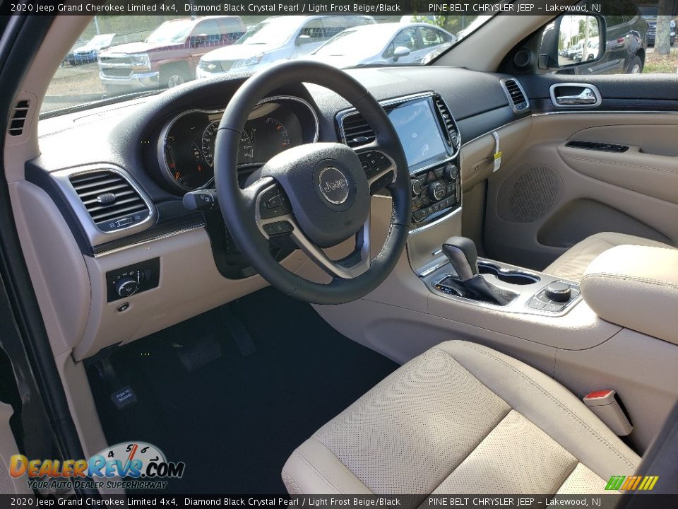 2020 Jeep Grand Cherokee Limited 4x4 Diamond Black Crystal Pearl / Light Frost Beige/Black Photo #7