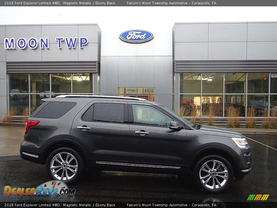 2018 Ford Explorer Limited 4WD Magnetic Metallic / Ebony Black Photo #1