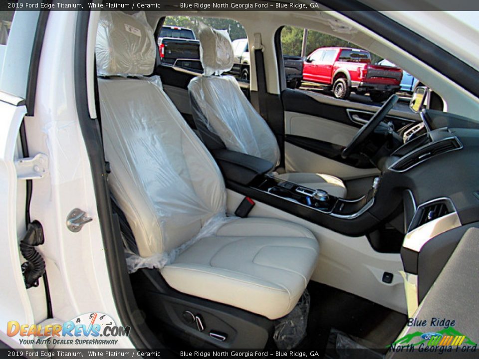 2019 Ford Edge Titanium White Platinum / Ceramic Photo #11