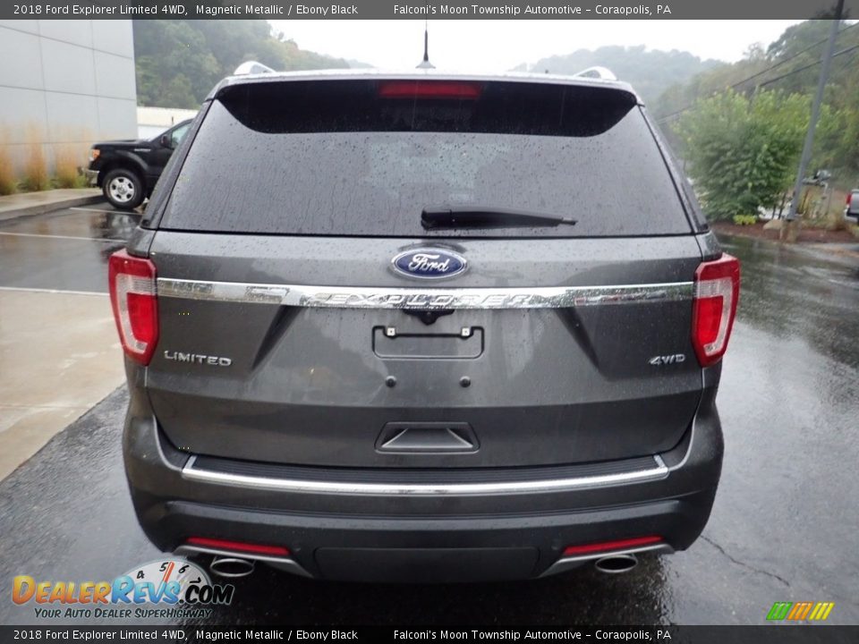 2018 Ford Explorer Limited 4WD Magnetic Metallic / Ebony Black Photo #3