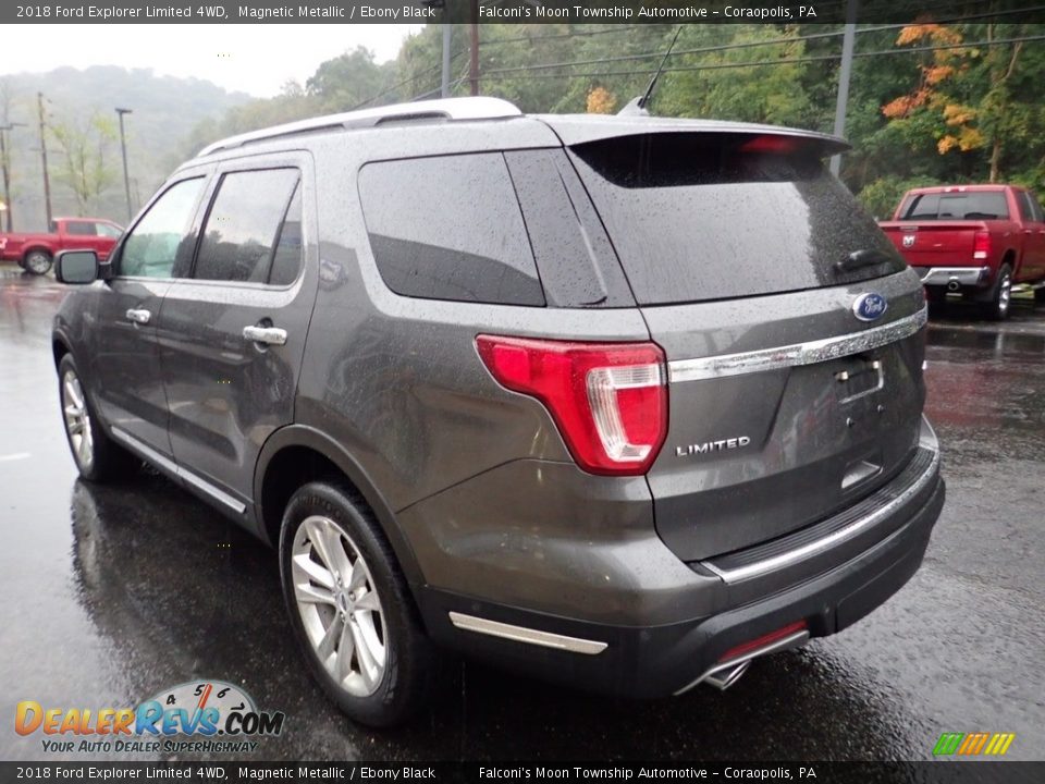 2018 Ford Explorer Limited 4WD Magnetic Metallic / Ebony Black Photo #5