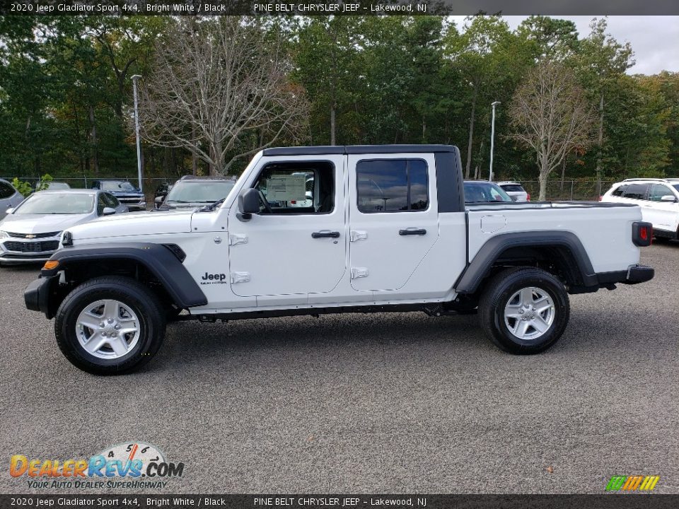 2020 Jeep Gladiator Sport 4x4 Bright White / Black Photo #3