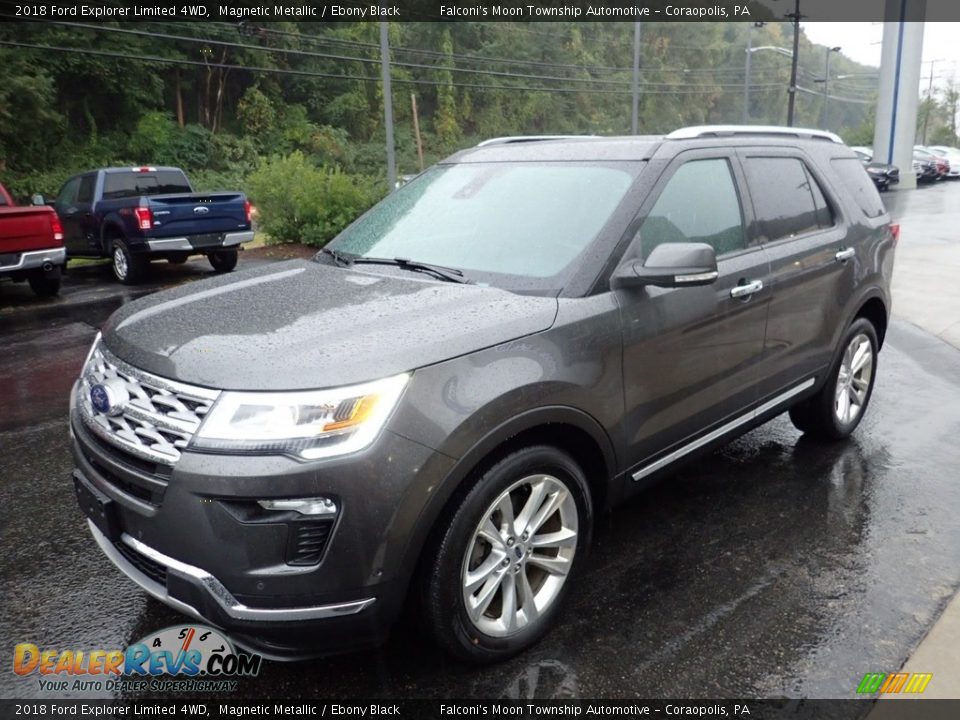 2018 Ford Explorer Limited 4WD Magnetic Metallic / Ebony Black Photo #7