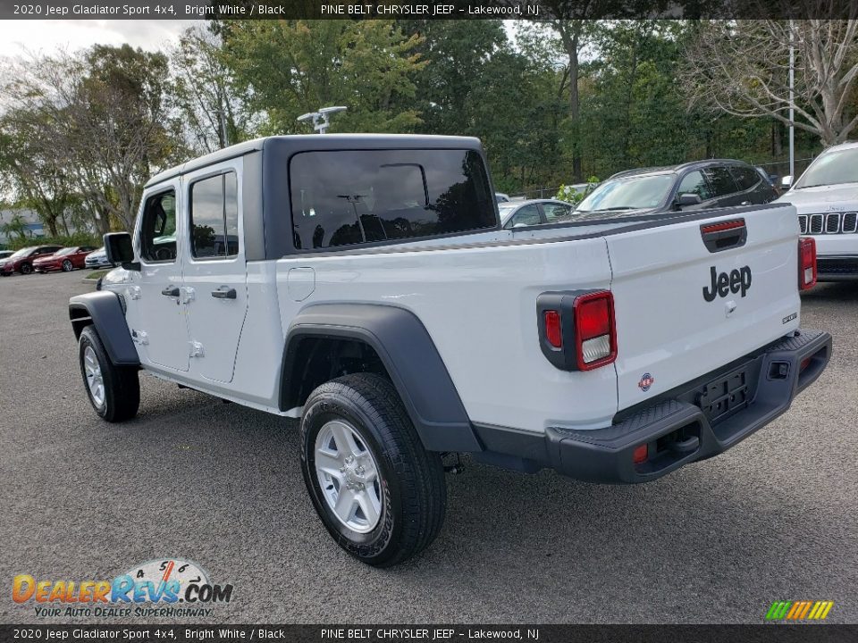 2020 Jeep Gladiator Sport 4x4 Bright White / Black Photo #4