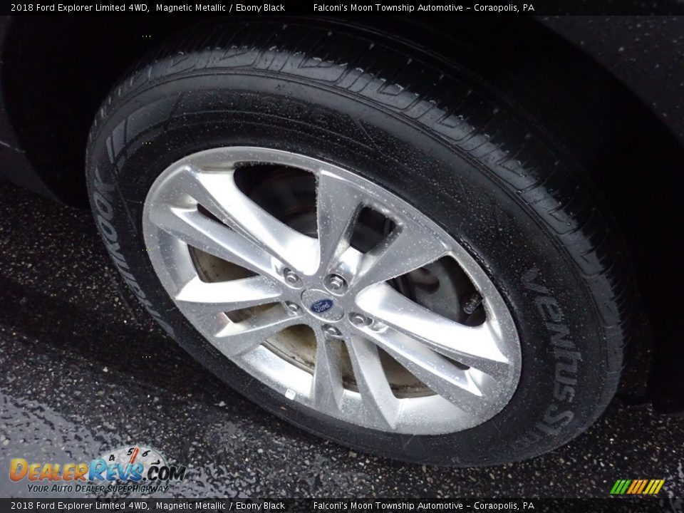 2018 Ford Explorer Limited 4WD Magnetic Metallic / Ebony Black Photo #10