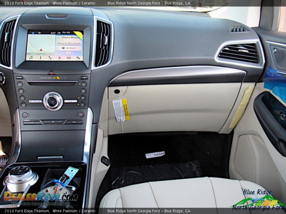 2019 Ford Edge Titanium White Platinum / Ceramic Photo #16