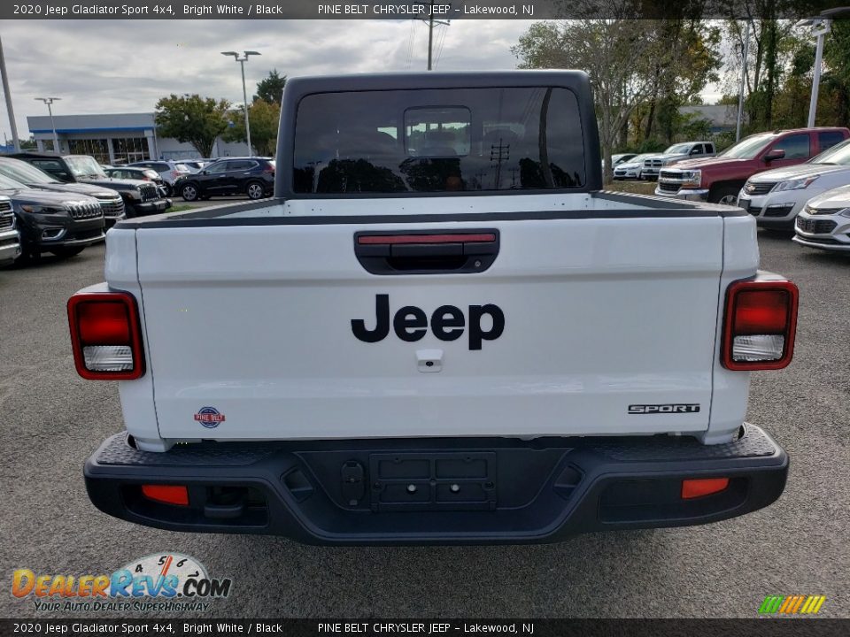 2020 Jeep Gladiator Sport 4x4 Bright White / Black Photo #5