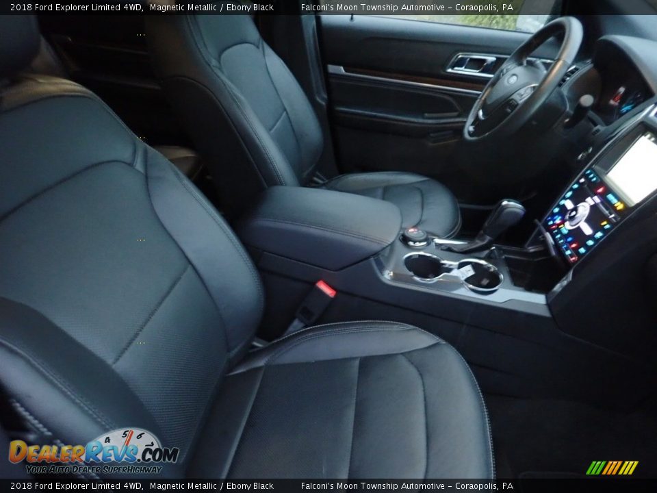 2018 Ford Explorer Limited 4WD Magnetic Metallic / Ebony Black Photo #11