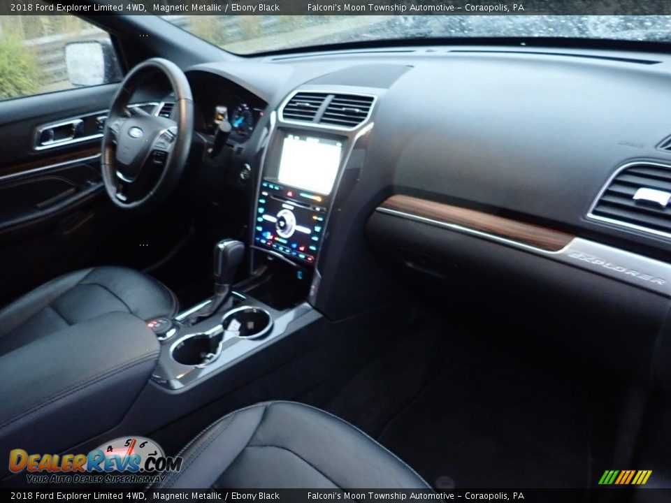 2018 Ford Explorer Limited 4WD Magnetic Metallic / Ebony Black Photo #12