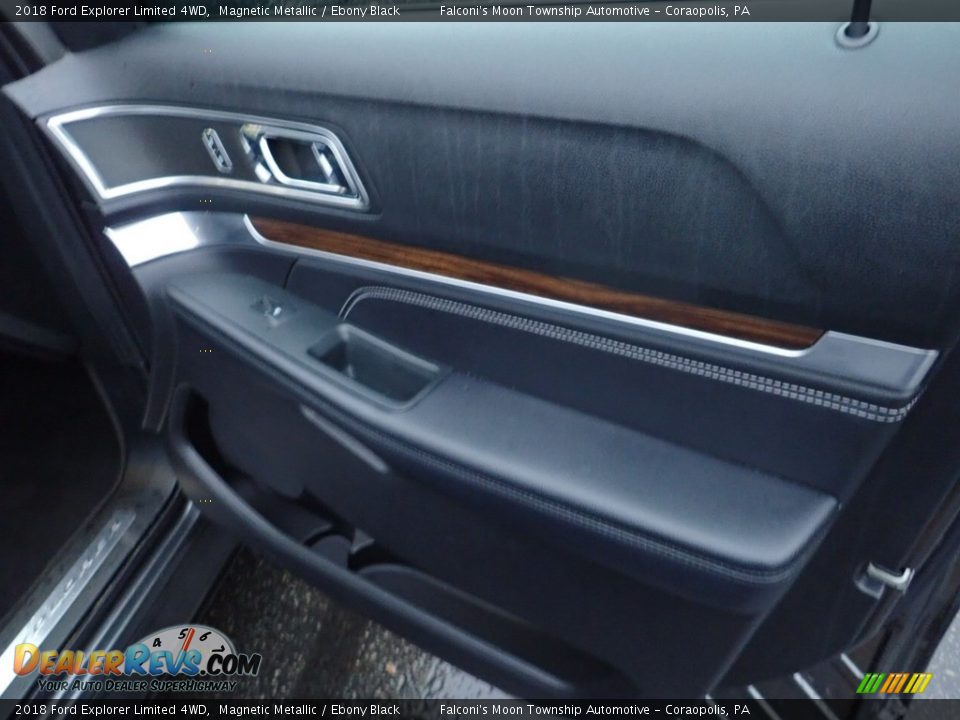 2018 Ford Explorer Limited 4WD Magnetic Metallic / Ebony Black Photo #13