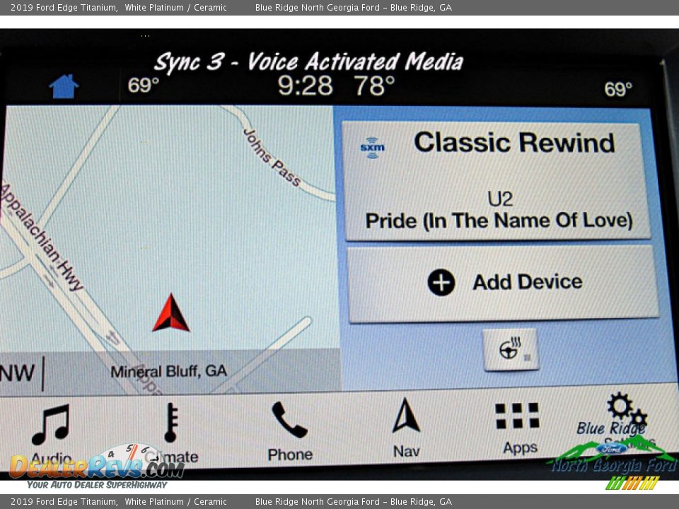 2019 Ford Edge Titanium White Platinum / Ceramic Photo #19