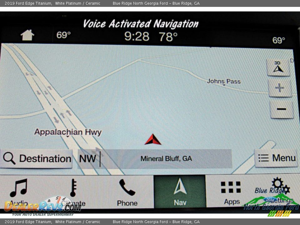 2019 Ford Edge Titanium White Platinum / Ceramic Photo #20