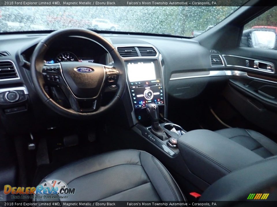 2018 Ford Explorer Limited 4WD Magnetic Metallic / Ebony Black Photo #18