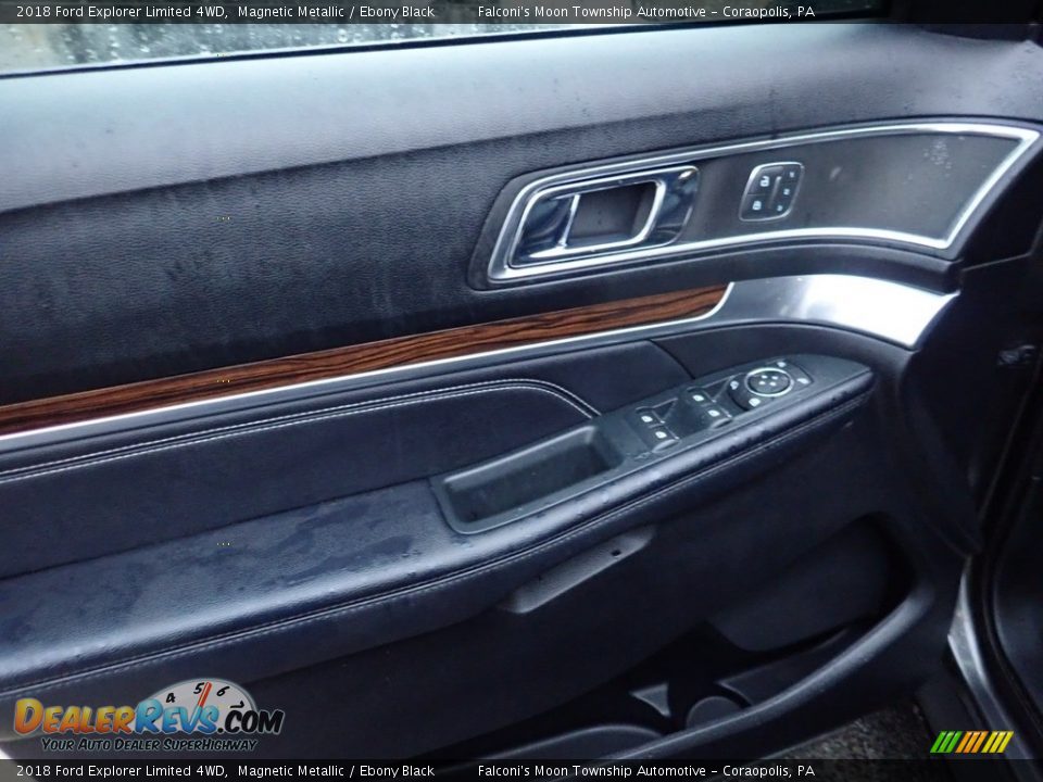 2018 Ford Explorer Limited 4WD Magnetic Metallic / Ebony Black Photo #19