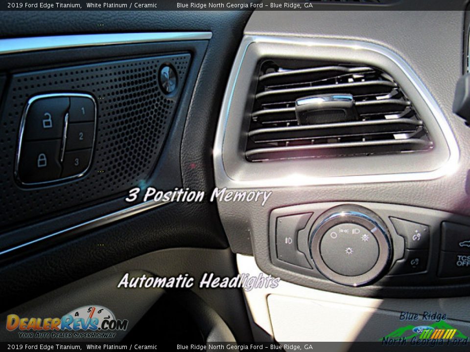 2019 Ford Edge Titanium White Platinum / Ceramic Photo #23