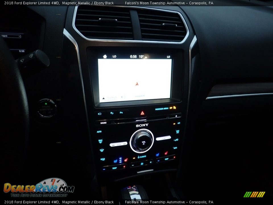 2018 Ford Explorer Limited 4WD Magnetic Metallic / Ebony Black Photo #22