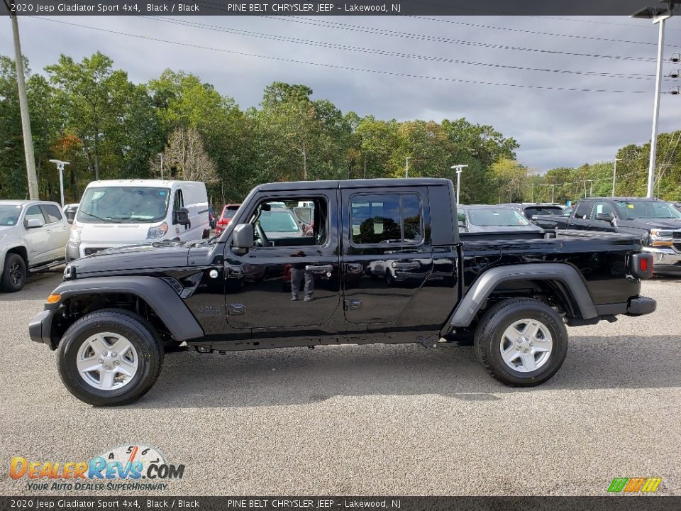 2020 Jeep Gladiator Sport 4x4 Black / Black Photo #3