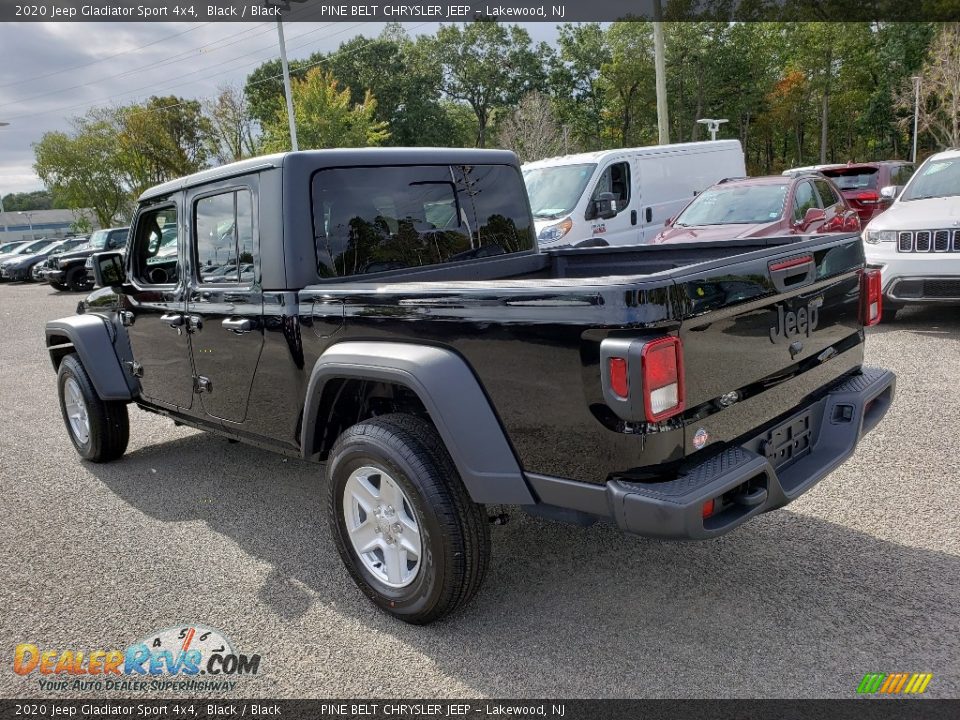 2020 Jeep Gladiator Sport 4x4 Black / Black Photo #4