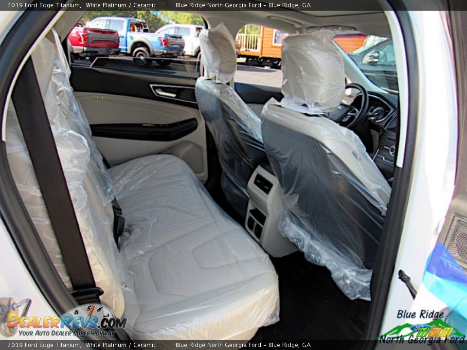 2019 Ford Edge Titanium White Platinum / Ceramic Photo #29