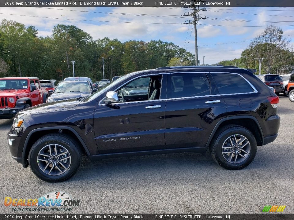 2020 Jeep Grand Cherokee Limited 4x4 Diamond Black Crystal Pearl / Black Photo #3