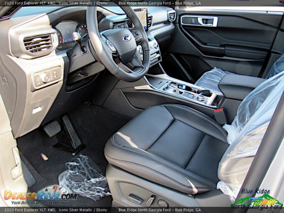 2020 Ford Explorer XLT 4WD Iconic Silver Metallic / Ebony Photo #27