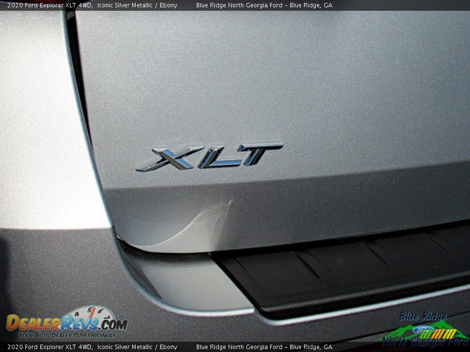2020 Ford Explorer XLT 4WD Iconic Silver Metallic / Ebony Photo #34