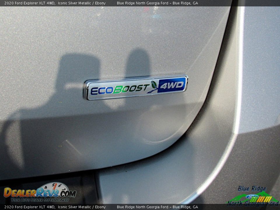 2020 Ford Explorer XLT 4WD Iconic Silver Metallic / Ebony Photo #35