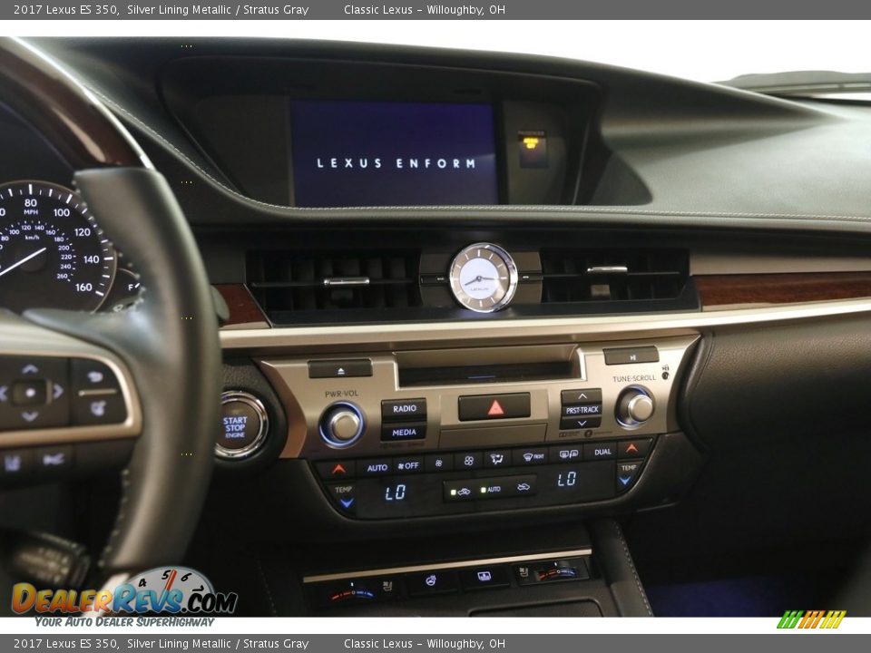 2017 Lexus ES 350 Silver Lining Metallic / Stratus Gray Photo #10