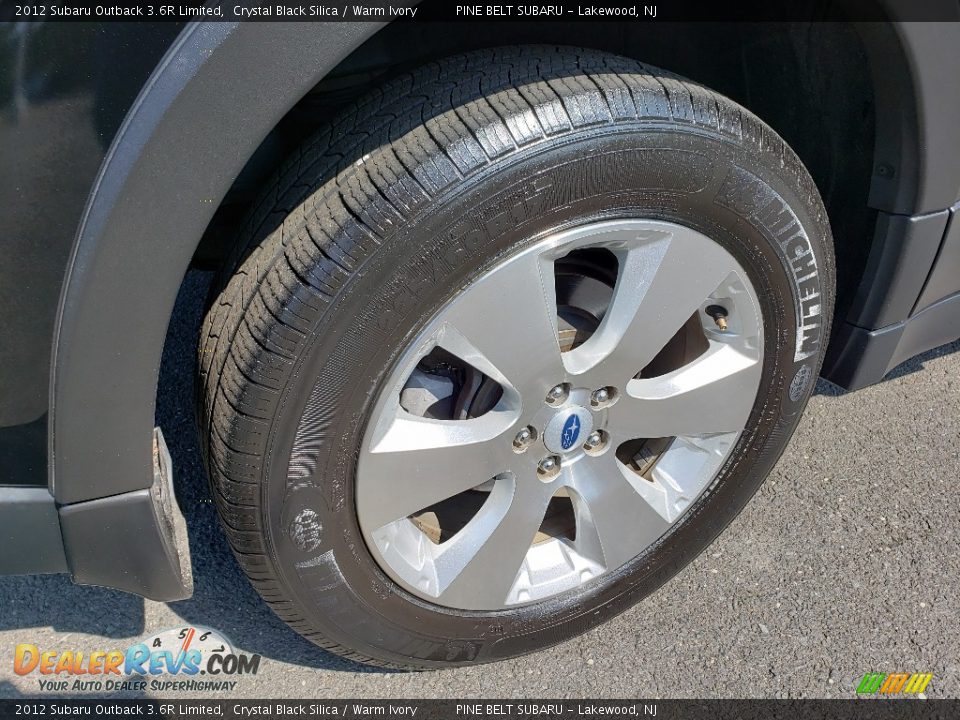 2012 Subaru Outback 3.6R Limited Crystal Black Silica / Warm Ivory Photo #22