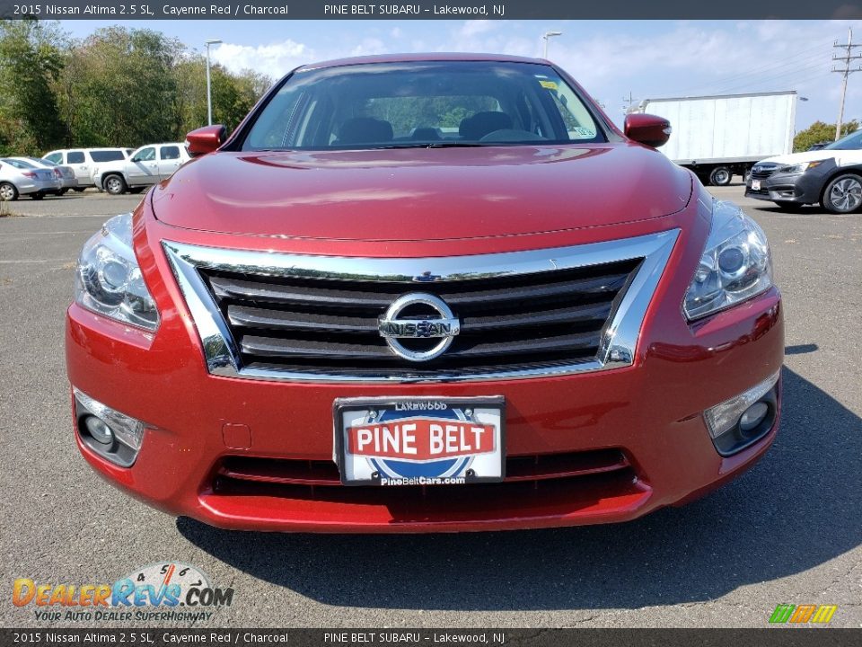 2015 Nissan Altima 2.5 SL Cayenne Red / Charcoal Photo #9