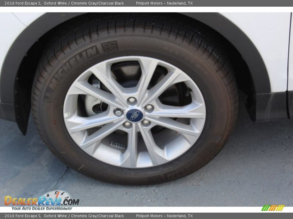 2019 Ford Escape S Oxford White / Chromite Gray/Charcoal Black Photo #5