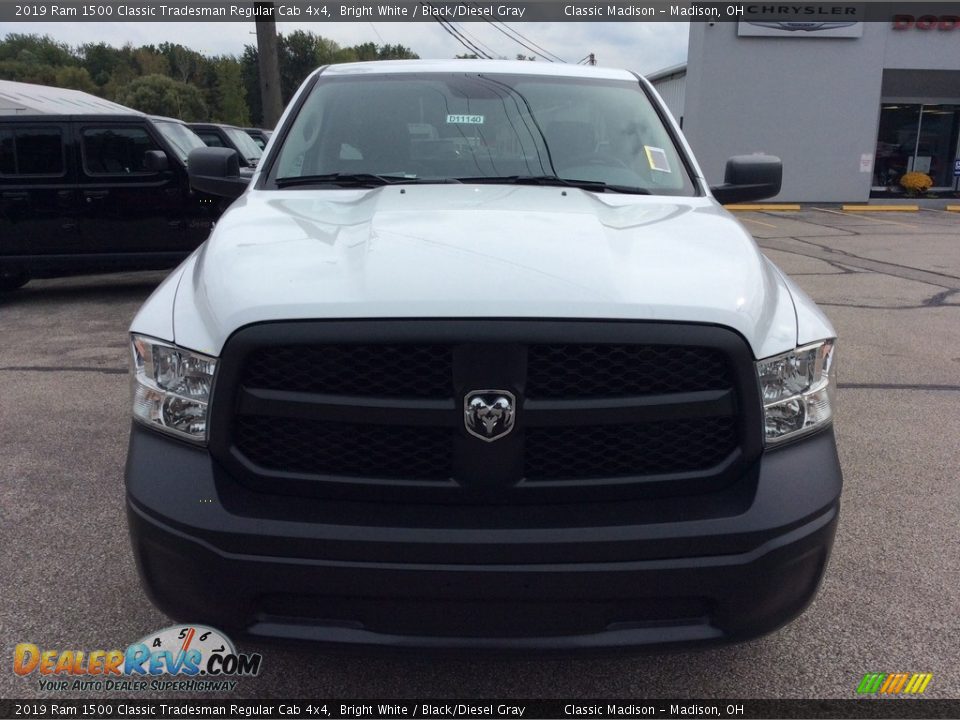 2019 Ram 1500 Classic Tradesman Regular Cab 4x4 Bright White / Black/Diesel Gray Photo #4