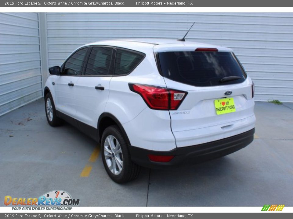 2019 Ford Escape S Oxford White / Chromite Gray/Charcoal Black Photo #6