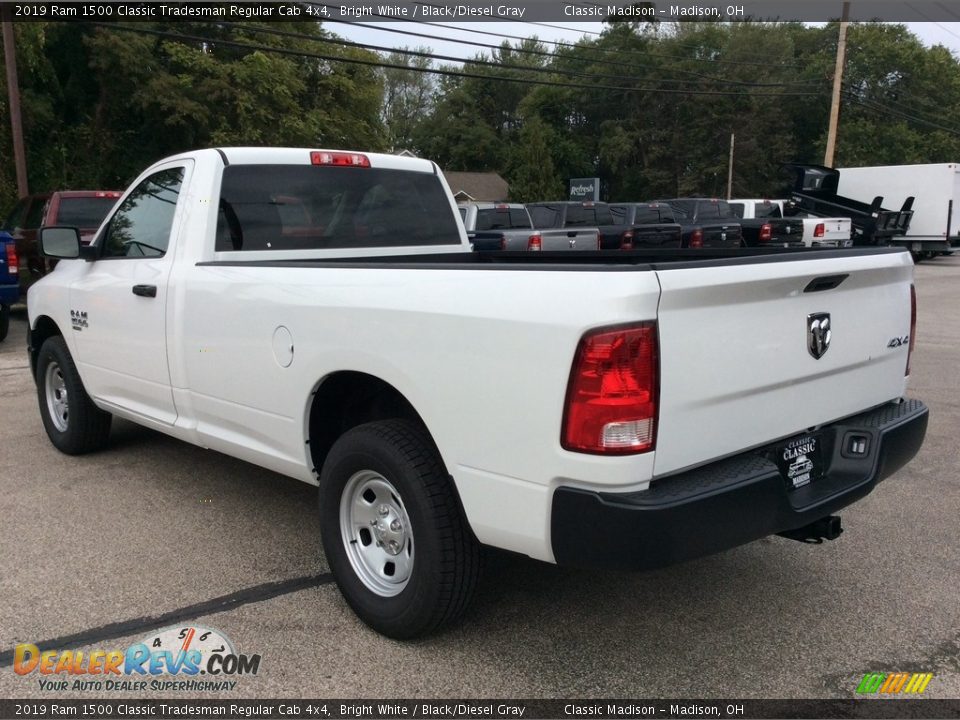 2019 Ram 1500 Classic Tradesman Regular Cab 4x4 Bright White / Black/Diesel Gray Photo #7