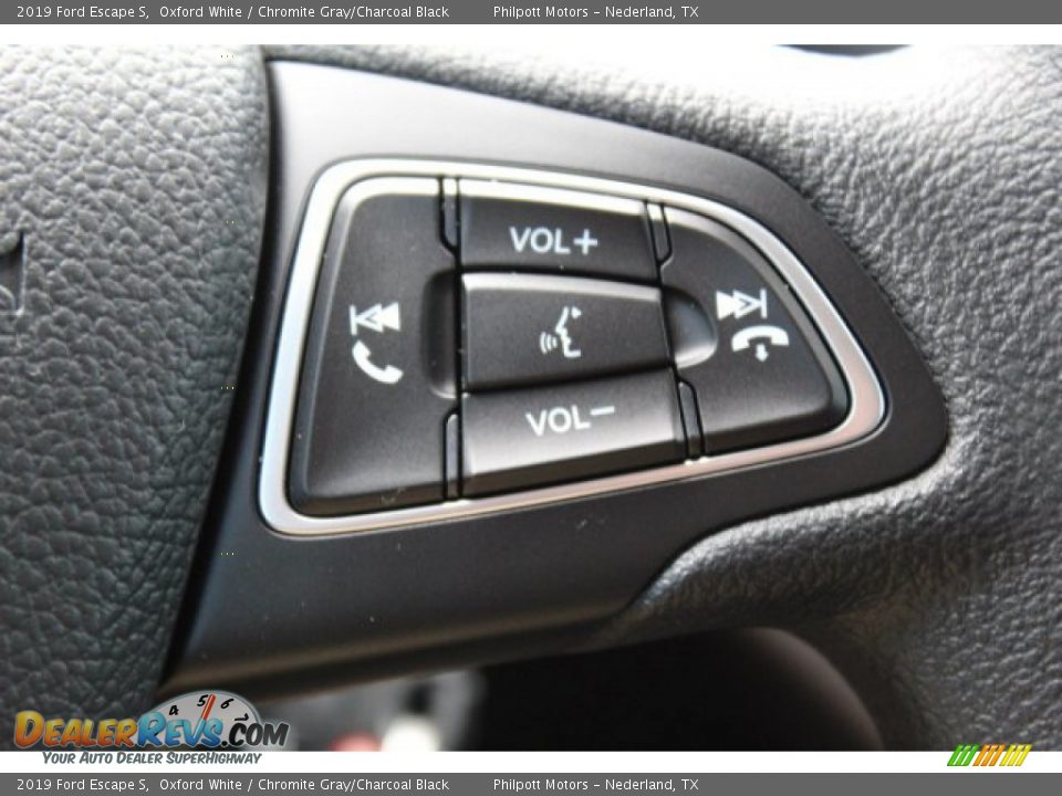 2019 Ford Escape S Oxford White / Chromite Gray/Charcoal Black Photo #11