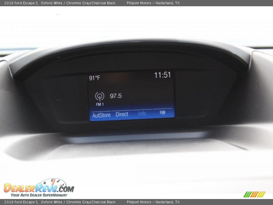 2019 Ford Escape S Oxford White / Chromite Gray/Charcoal Black Photo #14